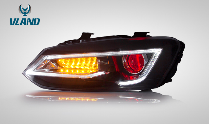 VLAND Headlamp Car Headlight Assembly For Volkswagen Polo 2011